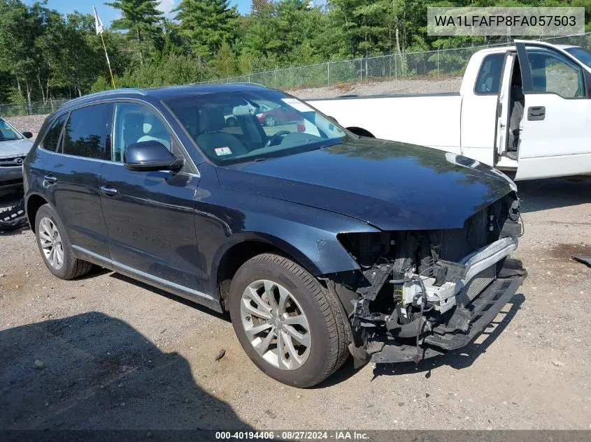 2015 Audi Q5 2.0T Premium VIN: WA1LFAFP8FA057503 Lot: 40194406