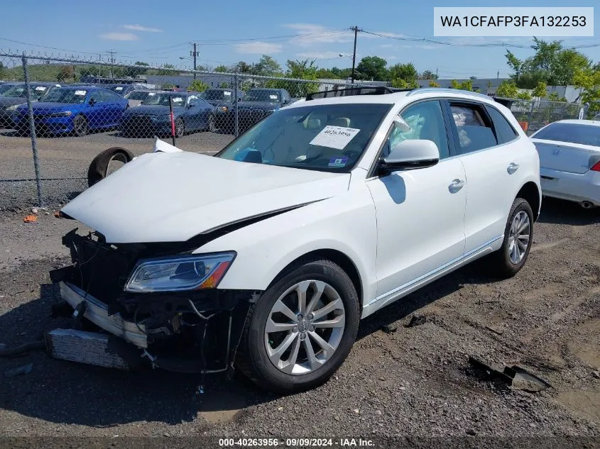 2015 Audi Q5 Premium VIN: WA1CFAFP3FA132253 Lot: 40263956