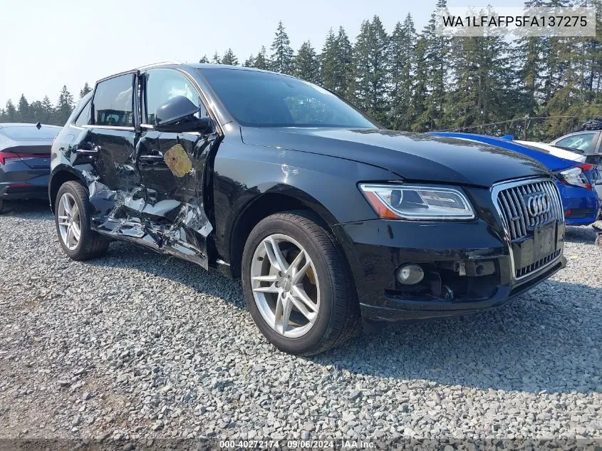 2015 Audi Q5 2.0T Premium VIN: WA1LFAFP5FA137275 Lot: 40272174