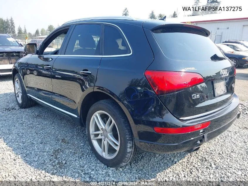 2015 Audi Q5 2.0T Premium VIN: WA1LFAFP5FA137275 Lot: 40272174