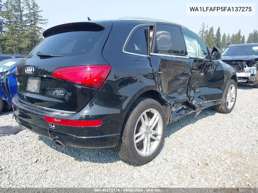 2015 Audi Q5 2.0T Premium VIN: WA1LFAFP5FA137275 Lot: 40272174