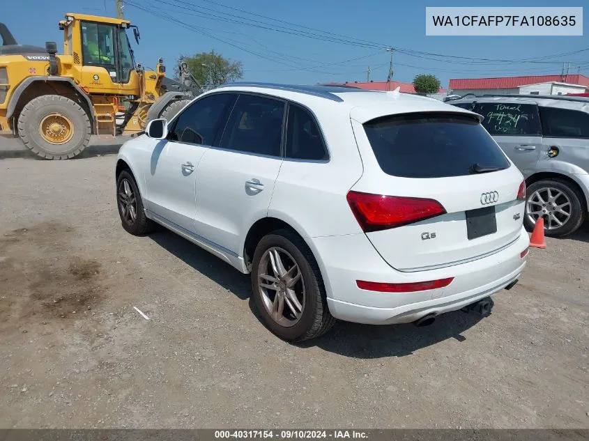 2015 Audi Q5 2.0T Premium VIN: WA1CFAFP7FA108635 Lot: 40317154