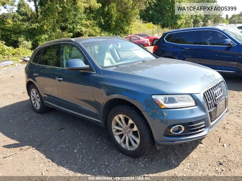 2015 Audi Q5 2.0T Premium VIN: WA1CFAFPXFA005399 Lot: 40336442