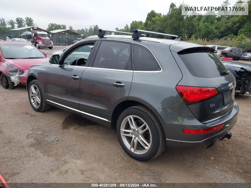 2015 Audi Q5 2.0T Premium VIN: WA1LFAFP6FA117696 Lot: 40351289