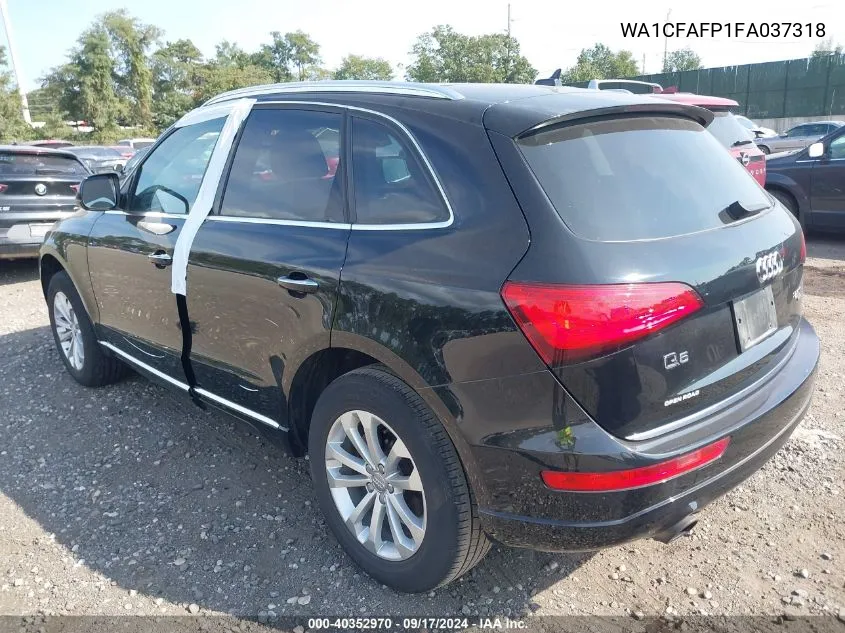 WA1CFAFP1FA037318 2015 Audi Q5 2.0T Premium