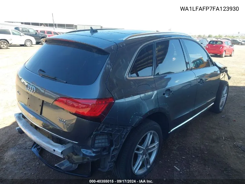 2015 Audi Q5 2.0T Premium VIN: WA1LFAFP7FA123930 Lot: 40355015