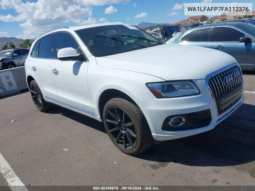 2015 Audi Q5 2.0T Premium VIN: WA1LFAFP7FA112376 Lot: 40356676