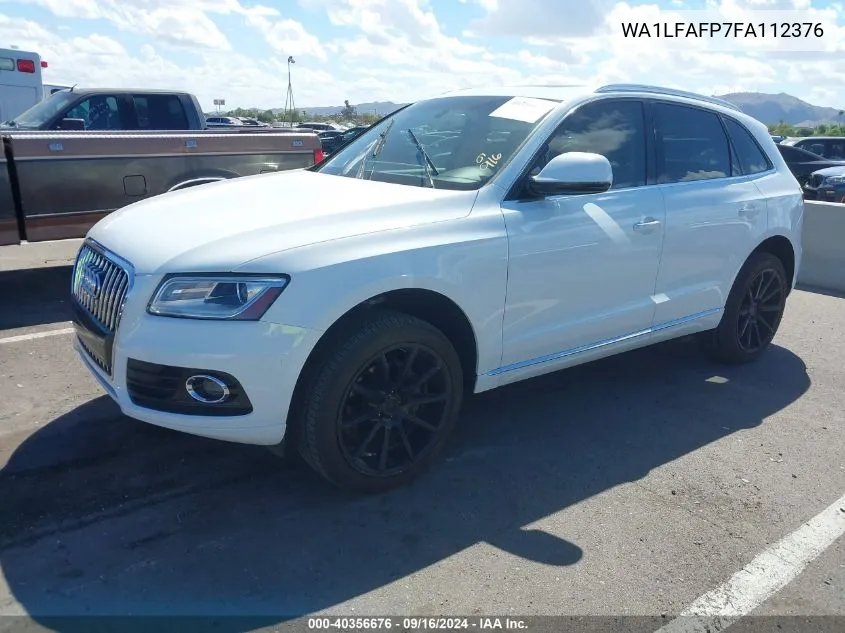 2015 Audi Q5 2.0T Premium VIN: WA1LFAFP7FA112376 Lot: 40356676