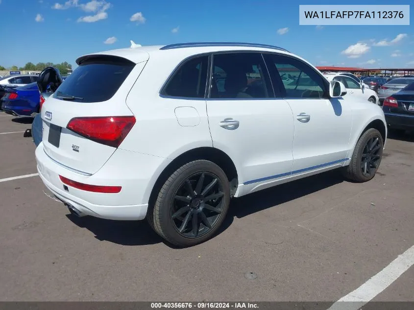 2015 Audi Q5 2.0T Premium VIN: WA1LFAFP7FA112376 Lot: 40356676