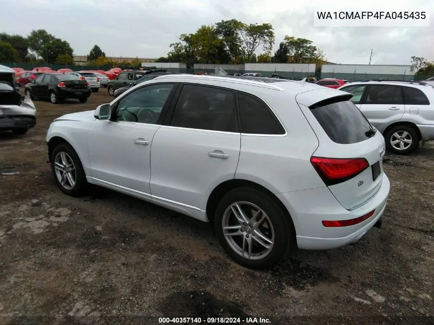 2015 Audi Q5 3.0 Tdi Premium Plus VIN: WA1CMAFP4FA045435 Lot: 40357140