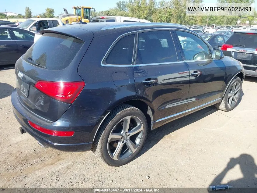 2015 Audi Q5 3.0 Tdi Premium Plus VIN: WA1VMBFP9FA026491 Lot: 40373447