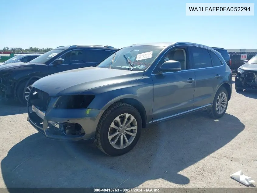 2015 Audi Q5 2.0T Premium VIN: WA1LFAFP0FA052294 Lot: 40413763