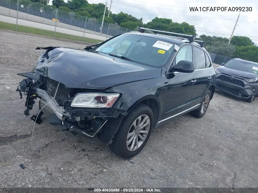 2015 Audi Q5 2.0T Premium VIN: WA1CFAFP0FA099230 Lot: 40435498