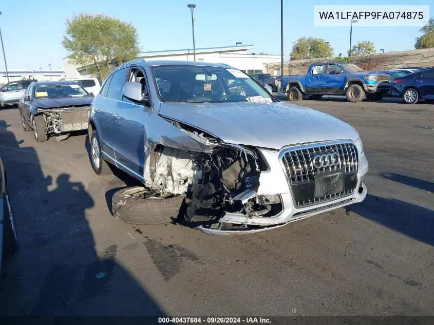 2015 Audi Q5 Premium Plus VIN: WA1LFAFP9FA074875 Lot: 40437684