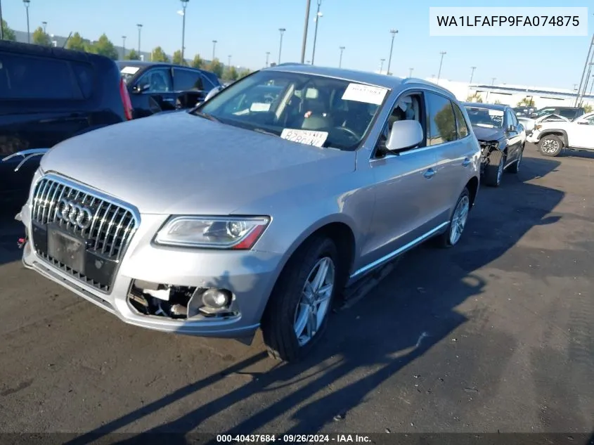 2015 Audi Q5 Premium Plus VIN: WA1LFAFP9FA074875 Lot: 40437684