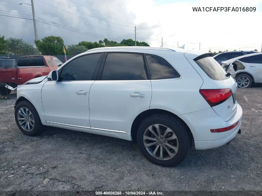 2015 Audi Q5 2.0T Premium VIN: WA1CFAFP3FA016809 Lot: 40508268