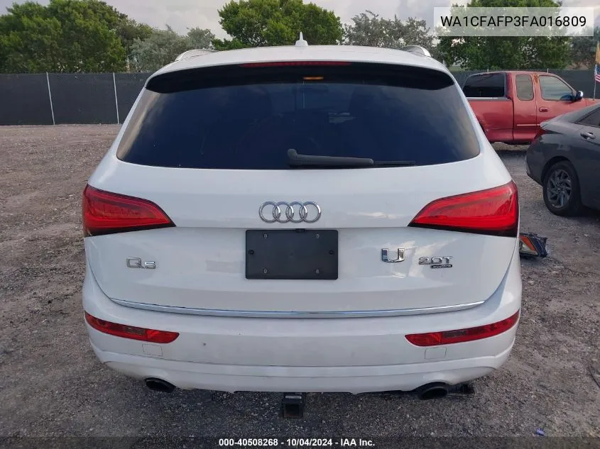 2015 Audi Q5 2.0T Premium VIN: WA1CFAFP3FA016809 Lot: 40508268