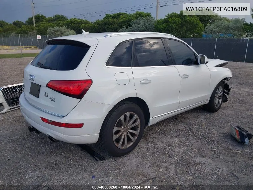 2015 Audi Q5 2.0T Premium VIN: WA1CFAFP3FA016809 Lot: 40508268