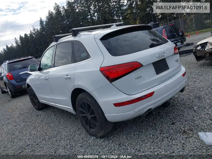 2015 Audi Q5 2.0T Premium VIN: WA1LFAFP5FA010915 Lot: 40588376