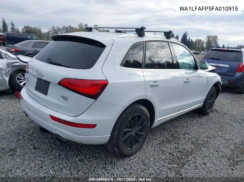 2015 Audi Q5 2.0T Premium VIN: WA1LFAFP5FA010915 Lot: 40588376