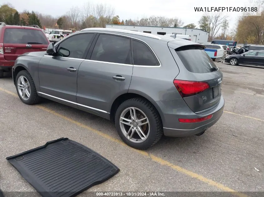 2015 Audi Q5 2.0T Premium VIN: WA1LFAFP1FA096188 Lot: 40723913