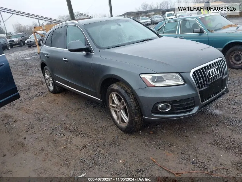 2015 Audi Q5 2.0T Premium VIN: WA1LFAFP0FA083626 Lot: 40739257