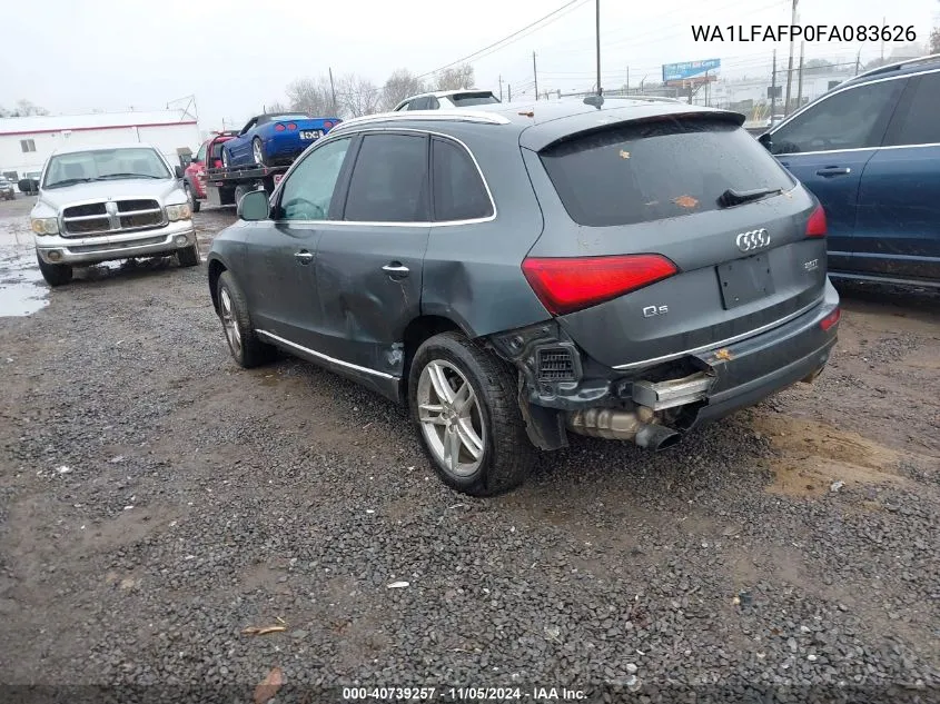 2015 Audi Q5 2.0T Premium VIN: WA1LFAFP0FA083626 Lot: 40739257