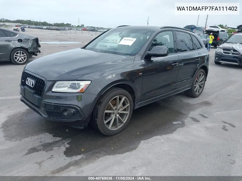 2015 Audi Q5 3.0 Tdi Premium Plus VIN: WA1DMAFP7FA111402 Lot: 40769536