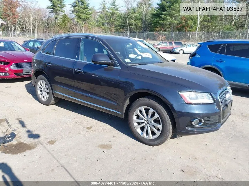 2015 Audi Q5 2.0T Premium VIN: WA1LFAFP4FA103537 Lot: 40774401