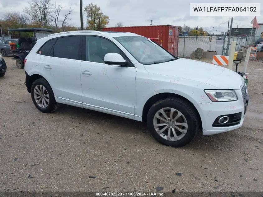 2015 Audi Q5 2.0T Premium VIN: WA1LFAFP7FA064152 Lot: 40782229