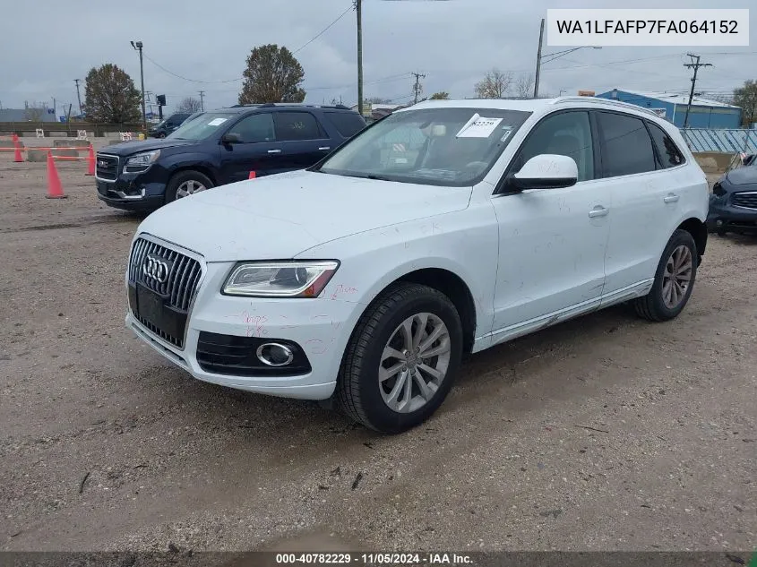 2015 Audi Q5 2.0T Premium VIN: WA1LFAFP7FA064152 Lot: 40782229