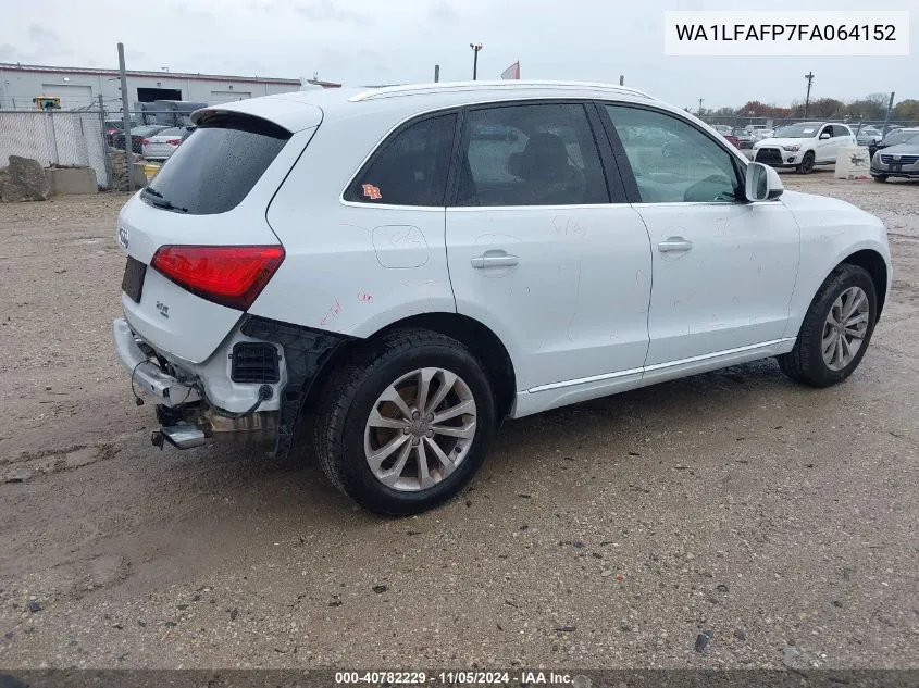 2015 Audi Q5 2.0T Premium VIN: WA1LFAFP7FA064152 Lot: 40782229