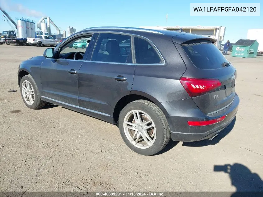 2015 Audi Q5 2.0T Premium VIN: WA1LFAFP5FA042120 Lot: 40809291