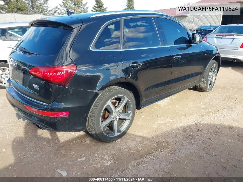 2015 Audi Q5 3.0T Premium Plus VIN: WA1DGAFP6FA110524 Lot: 40817455