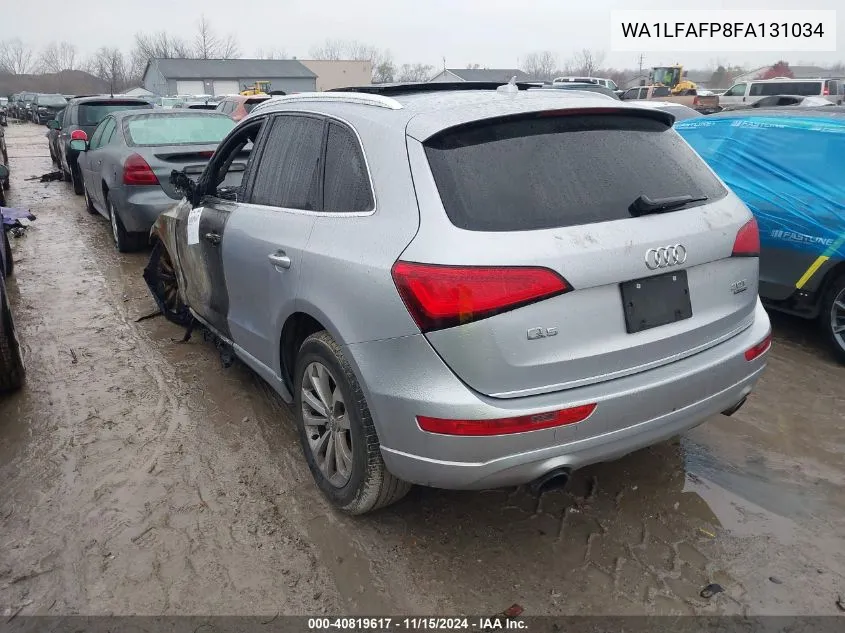 2015 Audi Q5 2.0T Premium VIN: WA1LFAFP8FA131034 Lot: 40819617