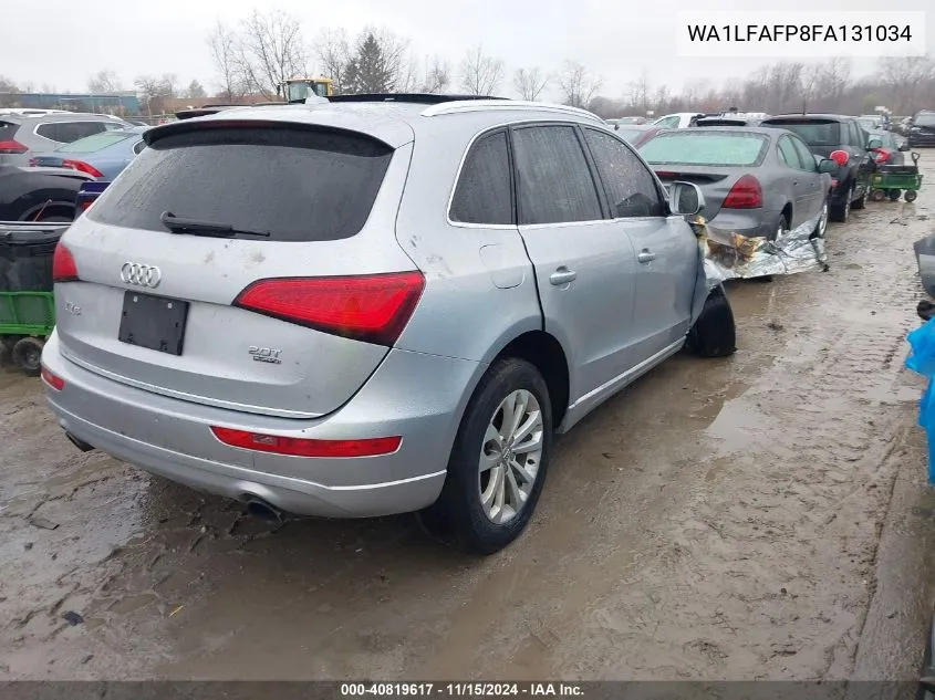 2015 Audi Q5 2.0T Premium VIN: WA1LFAFP8FA131034 Lot: 40819617