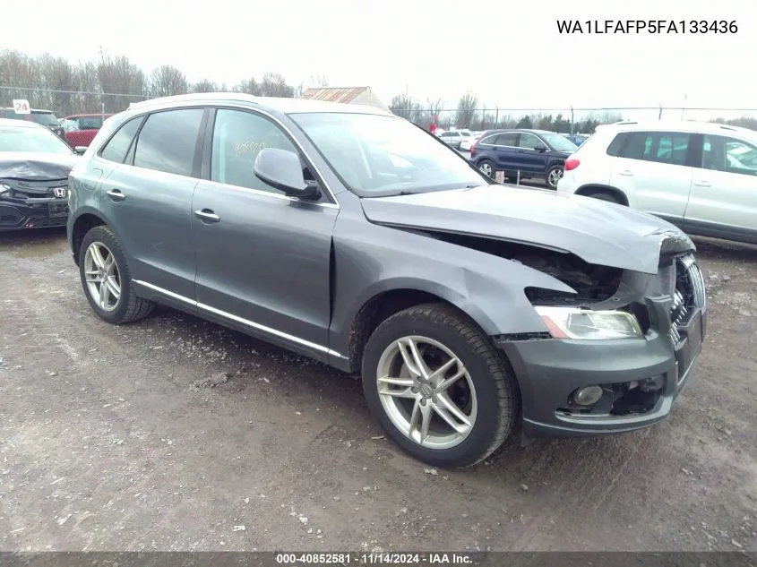 2015 Audi Q5 2.0T Premium VIN: WA1LFAFP5FA133436 Lot: 40852581