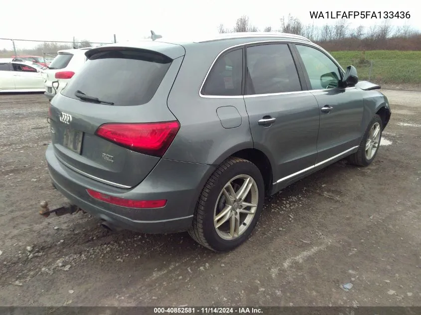 2015 Audi Q5 2.0T Premium VIN: WA1LFAFP5FA133436 Lot: 40852581