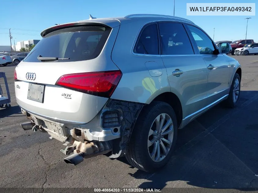 2015 Audi Q5 2.0T Premium VIN: WA1LFAFP3FA049342 Lot: 40854203