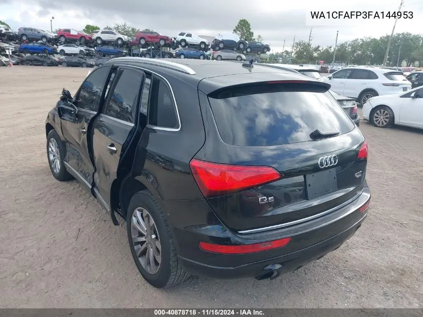 2015 Audi Q5 2.0T Premium VIN: WA1CFAFP3FA144953 Lot: 40878718