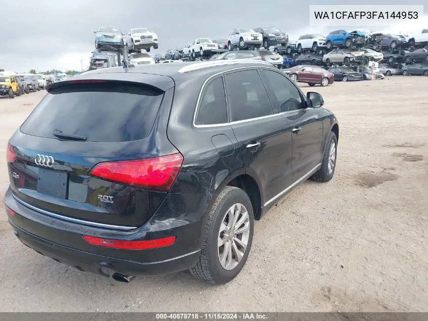 2015 Audi Q5 2.0T Premium VIN: WA1CFAFP3FA144953 Lot: 40878718