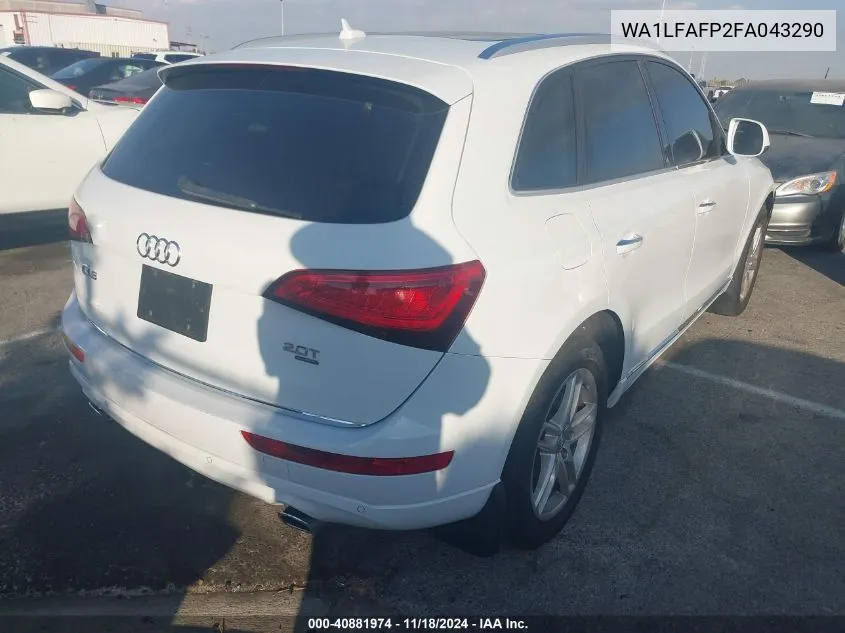 2015 Audi Q5 Premium Plus VIN: WA1LFAFP2FA043290 Lot: 40881974