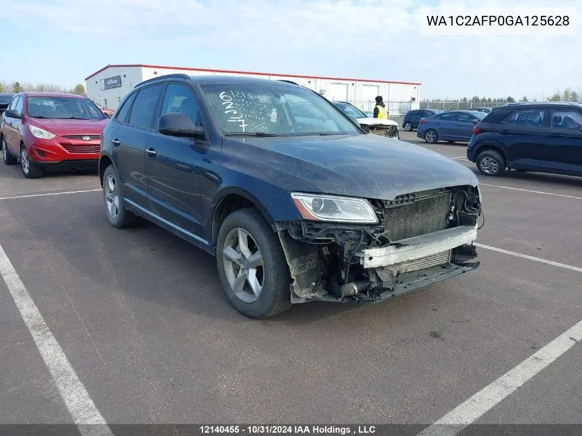 2016 Audi Q5 VIN: WA1C2AFP0GA125628 Lot: 12140455