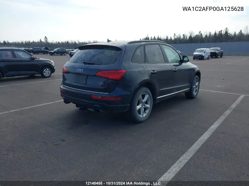 2016 Audi Q5 VIN: WA1C2AFP0GA125628 Lot: 12140455