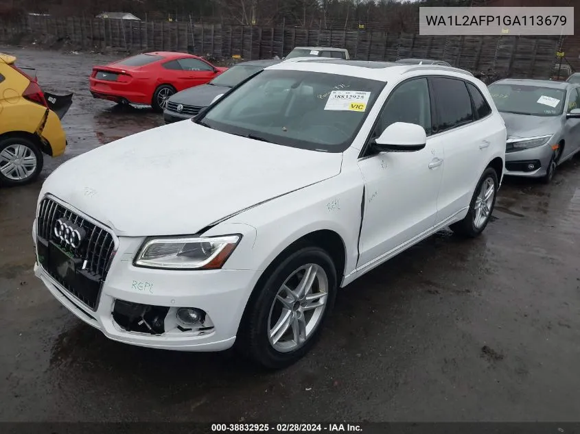 2016 Audi Q5 2.0T Premium VIN: WA1L2AFP1GA113679 Lot: 38832925