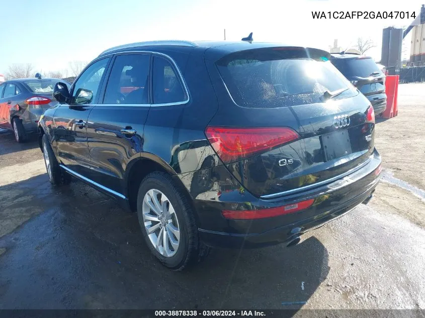 2016 Audi Q5 2.0T Premium VIN: WA1C2AFP2GA047014 Lot: 38878338