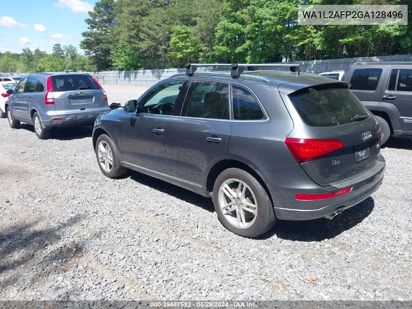 2016 Audi Q5 2.0T Premium VIN: WA1L2AFP2GA128496 Lot: 39487592