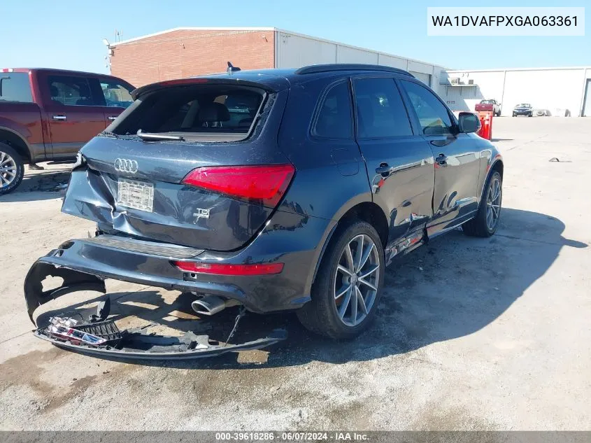 2016 Audi Q5 3.0 Tdi Premium Plus VIN: WA1DVAFPXGA063361 Lot: 39618286