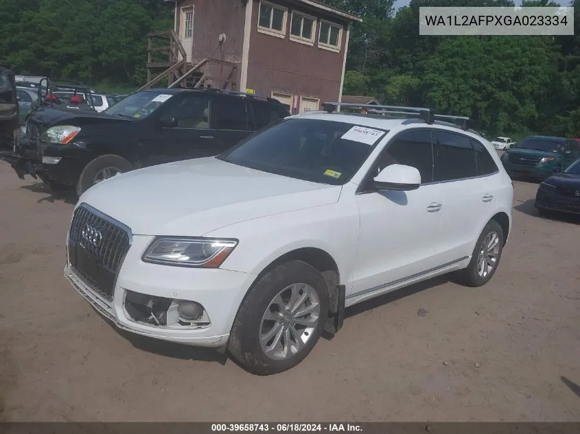 2016 Audi Q5 2.0T Premium VIN: WA1L2AFPXGA023334 Lot: 39658743