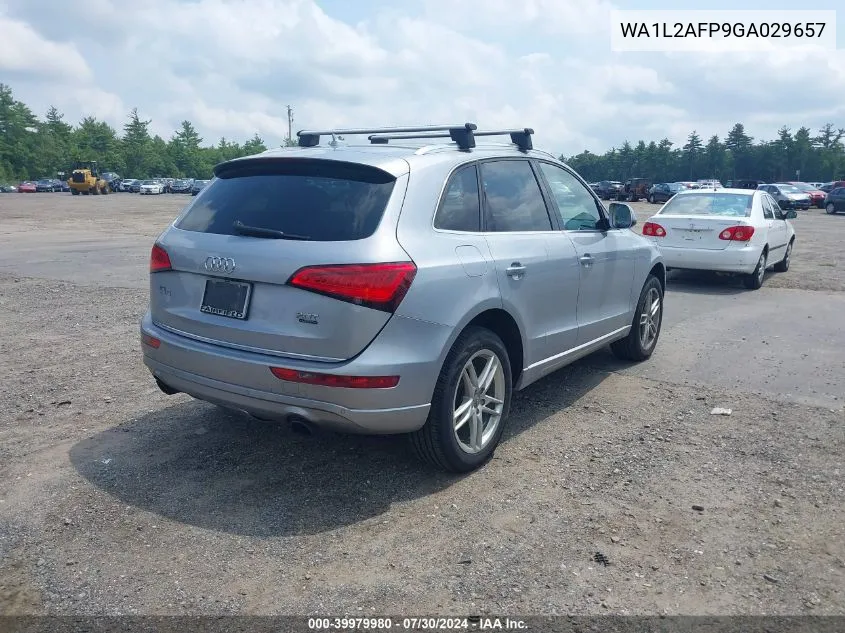 2016 Audi Q5 2.0T Premium VIN: WA1L2AFP9GA029657 Lot: 39979980